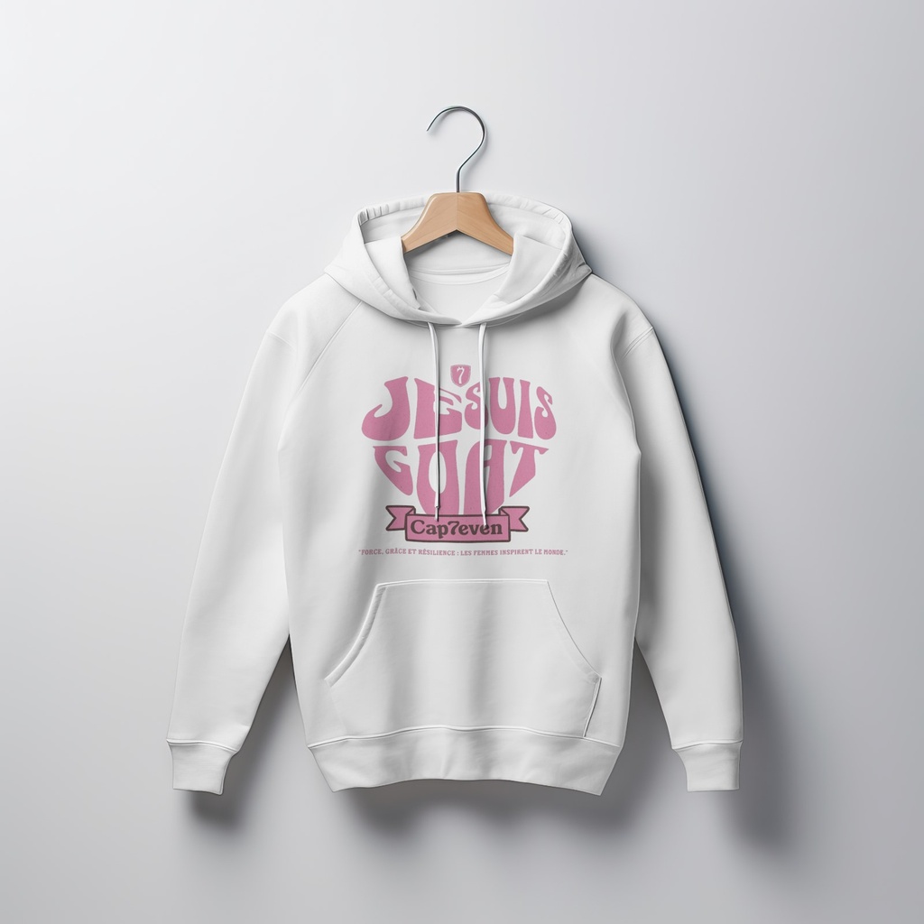 Hoodie White Inspiring the World