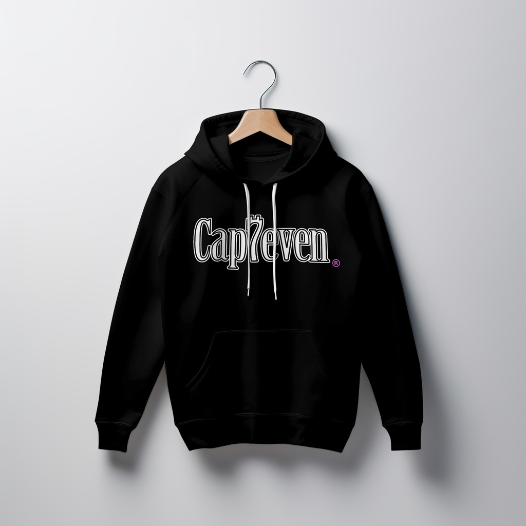 Hoodie BLack Cap7even Dsgn