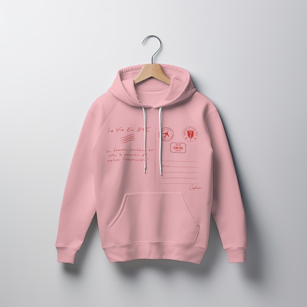 Hoodie Pink Life In Btc