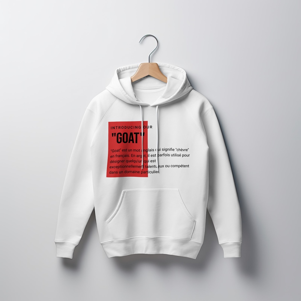 Hoodie White Goat Cap7evenstore